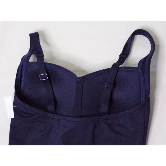 SEA LEVEL Twist Front One-Piece Swimsuit Navy Blue 4 - Picture 9 of 9